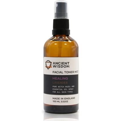 Ancient Wisdom Witch Hazel Lavender Facial Toner Mist - 100ml Ancient Wisdom Witch Hazel Lavender Facial Toner Mist - 100ml