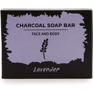 Four Candle Lavender Charcoal Soap - Face & Body Four Candle Lavender Charcoal Soap - Face & Body