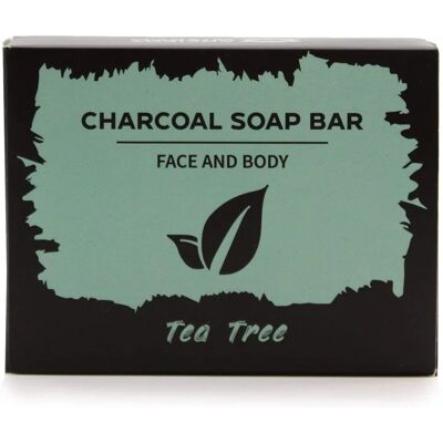 Four Candle - Argan & Tea Tree Charcoal Soap Four Candle - Argan & Tea Tree Charcoal Soap