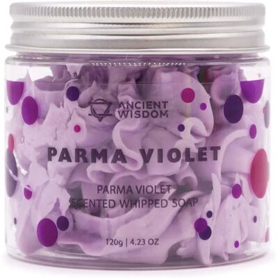 Ancient Wisdom Savon crème fouettée violette de Parme - Savon - Publicité Ancient Wisdom Savon crème fouettée violette de Parme - Savon - Publicité