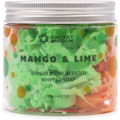 Ancient Wisdom Savon Crème Fouettée Mangue Lime - Savon - Publicité Ancient Wisdom Savon Crème Fouettée Mangue Lime - Savon - Publicité