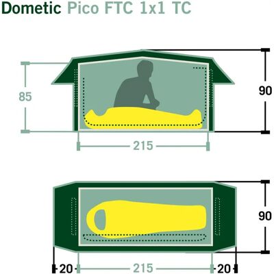 Dometic Pico FTC 1X1 TC Inflatable Camping Tent - Camping Tent Dometic Pico FTC 1X1 TC Inflatable Camping Tent - Camping Tent