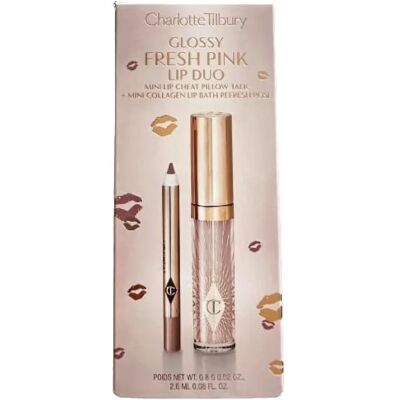 Charlotte Tilbury Fresh Pink Lip Duo - Lip Gloss & Lin Charlotte Tilbury Fresh Pink Lip Duo - Lip Gloss & Lin