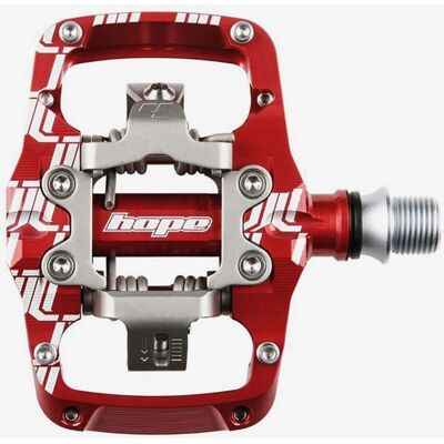 Hope Union TC Pedals - Red - Mountain Bike Trail Clip-In Hope Union TC Pedals - Red - Mountain Bike Trail Clip-In