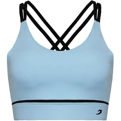 BoxRaw Valerie Blauw Support Sports Bra - Medium Support BoxRaw Valerie Blauw Support Sports Bra - Medium Support