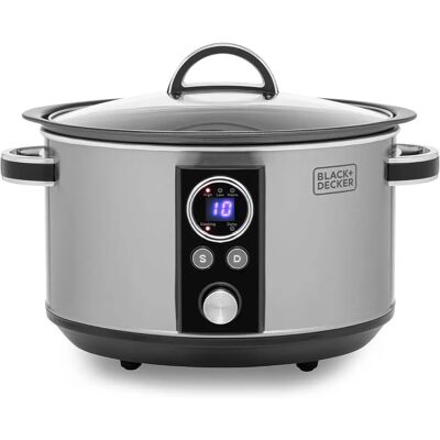 Black & Decker BXSC16045GB - 6.5 Litre Digital Slow Cooker Black & Decker BXSC16045GB - 6.5 Litre Digital Slow Cooker