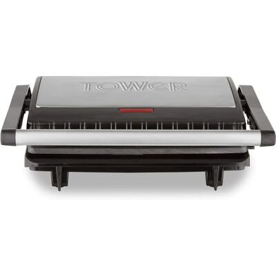 Warmlite T27038 750W Panini Grill - Stainless Steel Warmlite T27038 750W Panini Grill - Stainless Steel