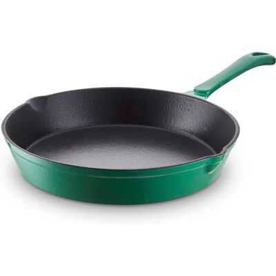 Barbary & Oak 26cm Cast Iron Frying Pan Verdigris Green - Frying Pan Barbary & Oak 26cm Cast Iron Frying Pan Verdigris Green - Frying Pan