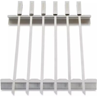 Tower T932013 Stainless Steel 6pc Skewer Set - Outdoor Grill Accessory Tower T932013 Stainless Steel 6pc Skewer Set - Outdoor Grill Accessory