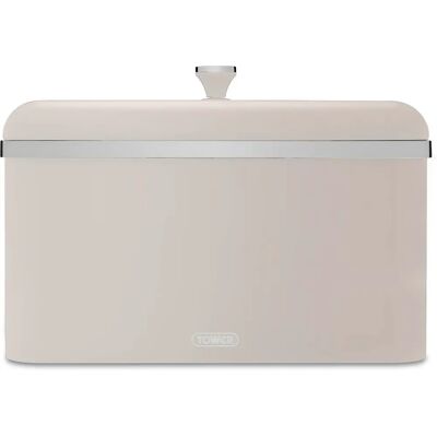Tower Cavaletto Bread Bin - Carbon Steel - Latte Tower Cavaletto Bread Bin - Carbon Steel - Latte