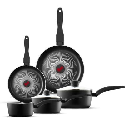 Tower Smart Gourmet 5 Piece Pan Set Black - Saucepan Tower Smart Gourmet 5 Piece Pan Set Black - Saucepan