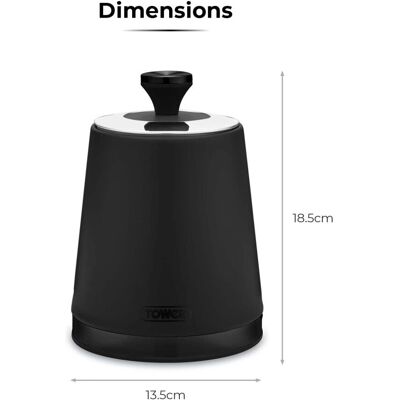 Tower Sera Set of 3 Canisters - Stainless Steel, Black & Smoked Trims Tower Sera Set of 3 Canisters - Stainless Steel, Black & Smoked Trims