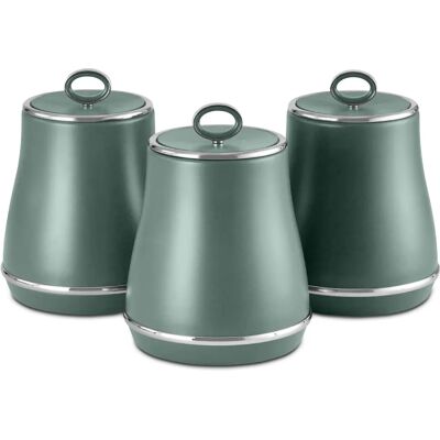 Tower Renaissance Storage Canisters - 3 Pack, 1.5L, Forest Green Tower Renaissance Storage Canisters - 3 Pack, 1.5L, Forest Green