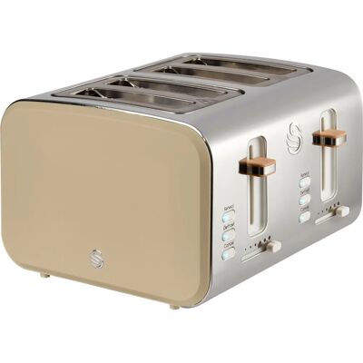 Swan Nordic - ST14620OAT - 4 Slice - Oatmeal - Toaster Swan Nordic - ST14620OAT - 4 Slice - Oatmeal - Toaster