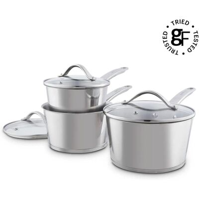 Tower - GF900260 - 16cm 18cm 20cm - Saucepan Set Tower - GF900260 - 16cm 18cm 20cm - Saucepan Set