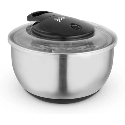 Lave-Salade en Acier Inoxydable Tower - 5L - Séchage Rapide Ustensile de Cuisine - Publicité Lave-Salade en Acier Inoxydable Tower - 5L - Séchage Rapide Ustensile de Cuisine - Publicité