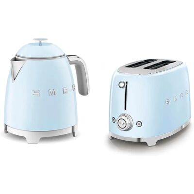 Smeg - Breakfast Set - Pastel Blue - 2-Slice - Toaster Set Smeg - Breakfast Set - Pastel Blue - 2-Slice - Toaster Set