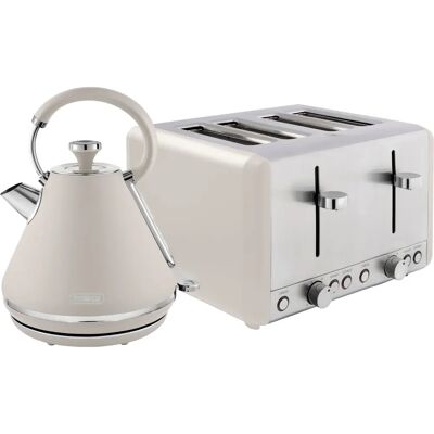 Tower Cavaletto Kitchen Set - Chrome - 1.7L Rapid Boil Kettle & 4 Slice Toaster Tower Cavaletto Kitchen Set - Chrome - 1.7L Rapid Boil Kettle & 4 Slice Toaster