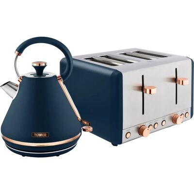 Tower - Cavaletto - Midnight Blue - Rose Gold - Kitchen Set Tower - Cavaletto - Midnight Blue - Rose Gold - Kitchen Set