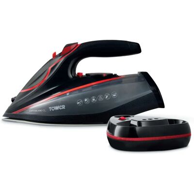 Tower T22035RED Iron - CeramicGlide Soleplate - 3100W Steam Iron Tower T22035RED Iron - CeramicGlide Soleplate - 3100W Steam Iron