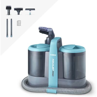 Tower T548007 Blue Handheld Carpet Cleaner - Carpet Cleaning Machine Tower T548007 Blue Handheld Carpet Cleaner - Carpet Cleaning Machine