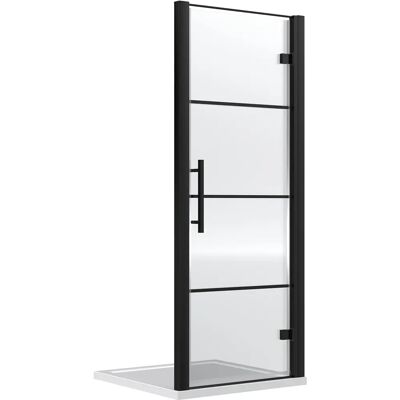 Hudson Reed Apex Black Hinged Door Square Shower Enclosure - 800mm x 800mm Hudson Reed Apex Black Hinged Door Square Shower Enclosure - 800mm x 800mm