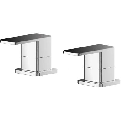 Balterley Chrome Square Deck Mounted 3/4" Side Valves - Valves Balterley Chrome Square Deck Mounted 3/4" Side Valves - Valves