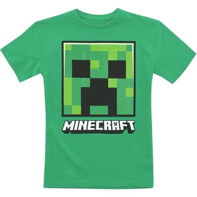 Minecraft Creeper Zelená Dětská Tričko - Velké Minecraft Creeper Zelená Dětská Tričko - Velké