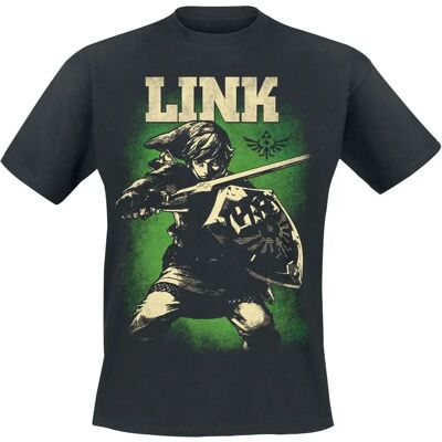 The Legend Of Zelda Link - Héros d'Hyrule - T-Shirt - Noir - XL - Publicité The Legend Of Zelda Link - Héros d'Hyrule - T-Shirt - Noir - XL - Publicité