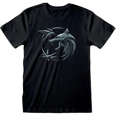 T-Shirt Emblème The Witcher - Noir - M - Publicité T-Shirt Emblème The Witcher - Noir - M - Publicité