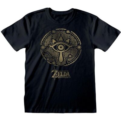 The Legend Of Zelda - Emblème - T-shirt à Manches Courtes - Noir - Coupe Standard - Publicité The Legend Of Zelda - Emblème - T-shirt à Manches Courtes - Noir - Coupe Standard - Publicité