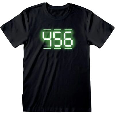 Heroes Inc Squid Game T-Shirt 456 Digital Text Logo - T-Shirt Heroes Inc Squid Game T-Shirt 456 Digital Text Logo - T-Shirt