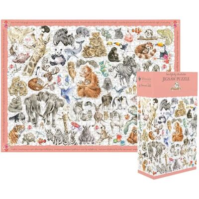 Wrendale Designs Zoology Wild Animals 1000 Piece Jigsaw Puzzle - Jigsaw Puzzle Wrendale Designs Zoology Wild Animals 1000 Piece Jigsaw Puzzle - Jigsaw Puzzle