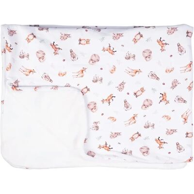 Couverture bébé Little Forest de Wrendale Designs - Animaux Forestiers - Publicité Couverture bébé Little Forest de Wrendale Designs - Animaux Forestiers - Publicité