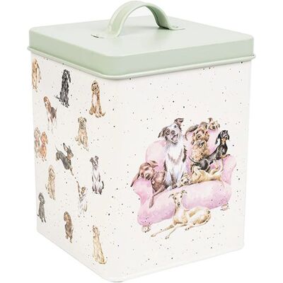 Wrendale Designs Boîte de rangement pour friandises pour chiens - Boîte à biscuits - Publicité Wrendale Designs Boîte de rangement pour friandises pour chiens - Boîte à biscuits - Publicité