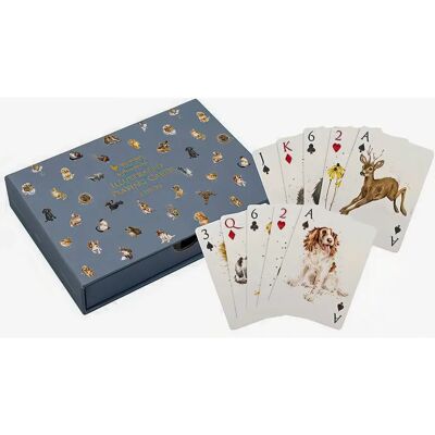 Wrendale Designs Ensembles de 2 Paquets de Cartes Illustrés - Cartes à Jouer - Publicité Wrendale Designs Ensembles de 2 Paquets de Cartes Illustrés - Cartes à Jouer - Publicité