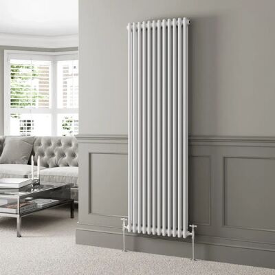 Park Lane - Traditional Vertical Colosseum Double Bar Column Radiator - 1800x560mm - White - Radiator Park Lane - Traditional Vertical Colosseum Double Bar Column Radiator - 1800x560mm - White - Radiator