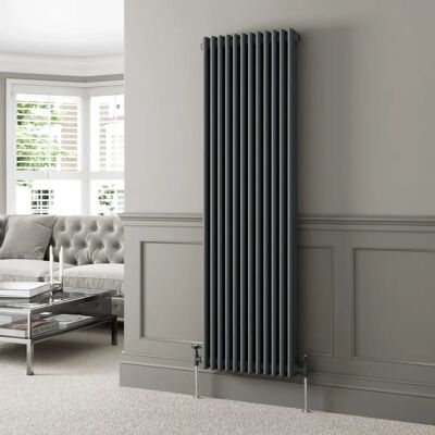 Park Lane - Colosseum Vertical Radiator - Anthracite - 1800x560mm - Radiator Park Lane - Colosseum Vertical Radiator - Anthracite - 1800x560mm - Radiator