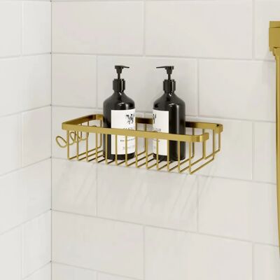 Architeckt Gold Shower Caddy - Bathroom Shower Storage Accessory Architeckt Gold Shower Caddy - Bathroom Shower Storage Accessory