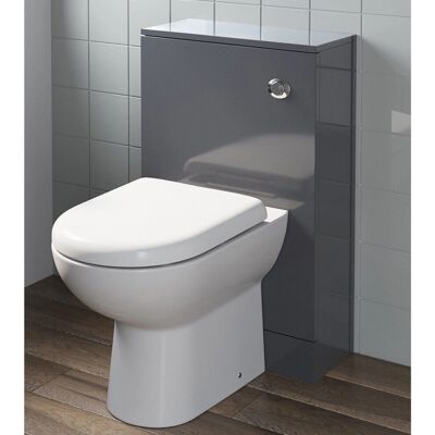 Artis - Centro - Grey gloss - 500mm - Toilet unit Artis - Centro - Grey gloss - 500mm - Toilet unit