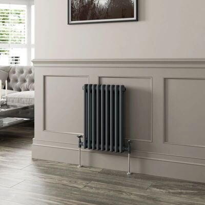 Park Lane Colosseum Anthracite 600 x 425mm Double Bar Radiator Park Lane Colosseum Anthracite 600 x 425mm Double Bar Radiator