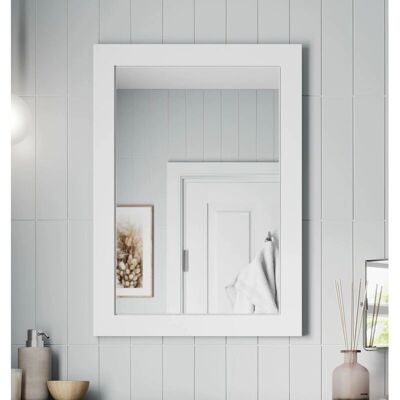 Artis - Gloss White Bathroom Mirror - 500 x 700mm - Mirror Artis - Gloss White Bathroom Mirror - 500 x 700mm - Mirror