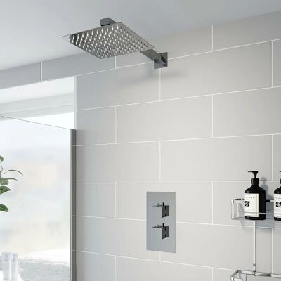 Architeckt - Square Thermostatic Mixer Shower - Concealed - Shower Architeckt - Square Thermostatic Mixer Shower - Concealed - Shower