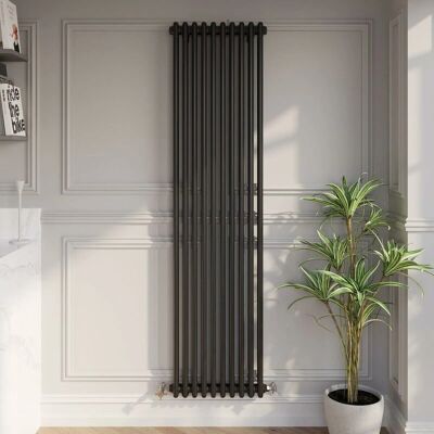 Park Lane - Colosseum Vertical Radiator - Black - 1800x470 - Radiator Park Lane - Colosseum Vertical Radiator - Black - 1800x470 - Radiator