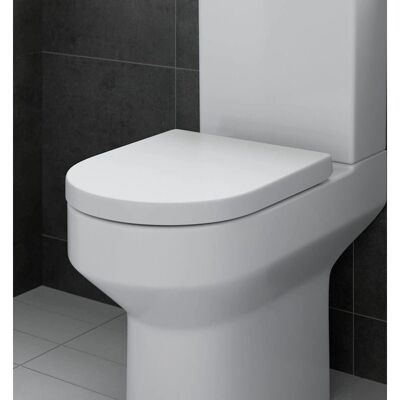 Affine - Tivoli Soft Close - D Shape - White - Toilet Seat Affine - Tivoli Soft Close - D Shape - White - Toilet Seat