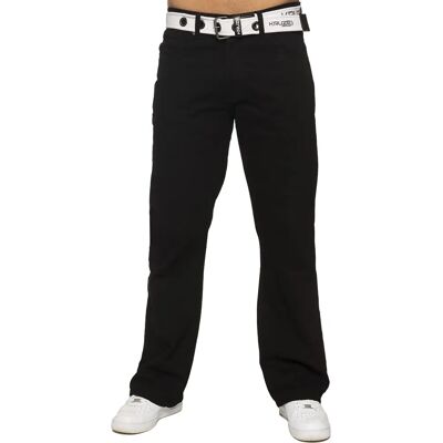 Kruze By Enzo Heren Bootcut Spijkerbroek - Zwart - Maat 44 Kort - Jeans Kruze By Enzo Heren Bootcut Spijkerbroek - Zwart - Maat 44 Kort - Jeans