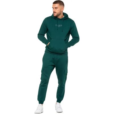 Enzo Heren Hoodie Trainingspak - Groen - Sportkleding Enzo Heren Hoodie Trainingspak - Groen - Sportkleding