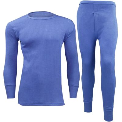 Enzo Heren Thermisch Set - Lange Mouwen & Broek - Blauw Enzo Heren Thermisch Set - Lange Mouwen & Broek - Blauw