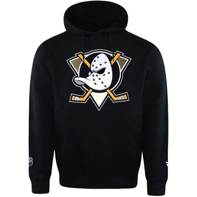 Fanatics Anaheim Ducks Black Crest Hoodie - Hooded Sweatshirt for Men Fanatics Anaheim Ducks Black Crest Hoodie - Hooded Sweatshirt for Men