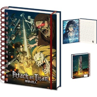 Pyramid International Attack on Titans Staffel 4 A5 Notizbuch - Skizzenbuch Pyramid International Attack on Titans Staffel 4 A5 Notizbuch - Skizzenbuch